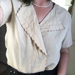 Vintage cream blouse